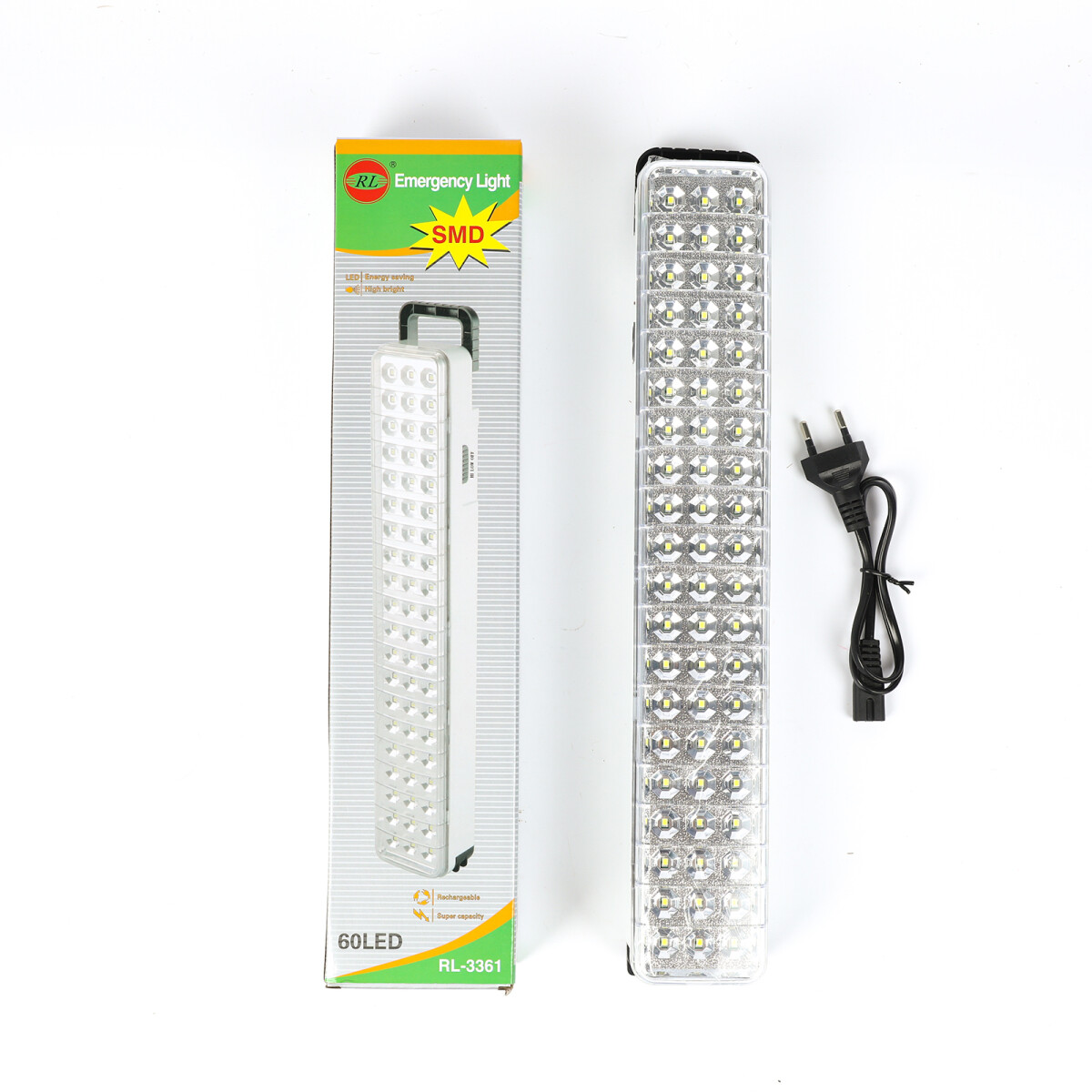 LUZ DE EMERGENCIA RL-3361 60 LED RECARGABLE 220V 