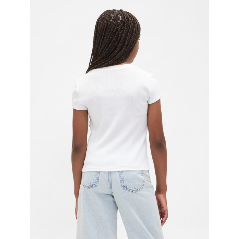 FRCH SS RIBBED TEE NEW OFF WHITE