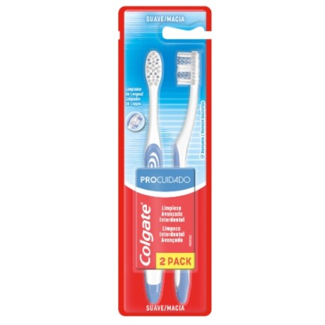 COLGATE CEPILLOS PRO CUIDADO PACK x2 SUAVE COLGATE CEPILLOS PRO CUIDADO PACK x2 SUAVE