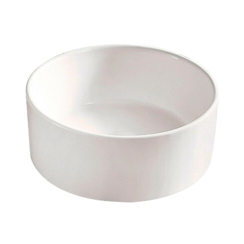 Bacha redonda de loza blanca para apoyar 41x15 000