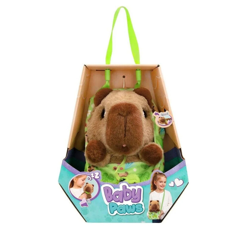 Peluche Capybara Interactivo 22cm Baby Paws Peluche Capybara Interactivo 22cm Baby Paws