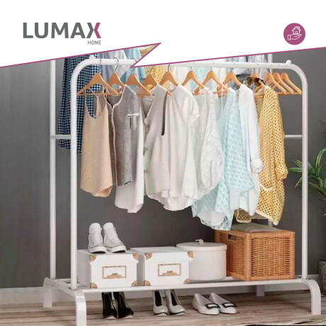 Perchero Organizador de Ropa Closet Hogar de Metal Blanco