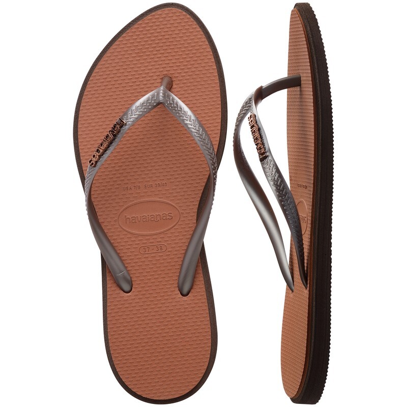 Ojotas Havaianas Slim Point Marrón