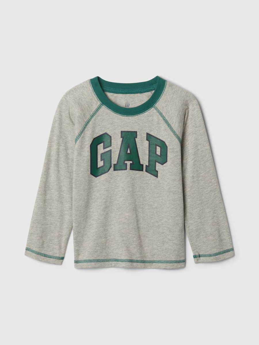 Remera Logo Gap Toddler Niño - Light Heather Grey B08 