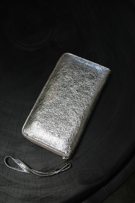 Billetera Zip Plata Kaos