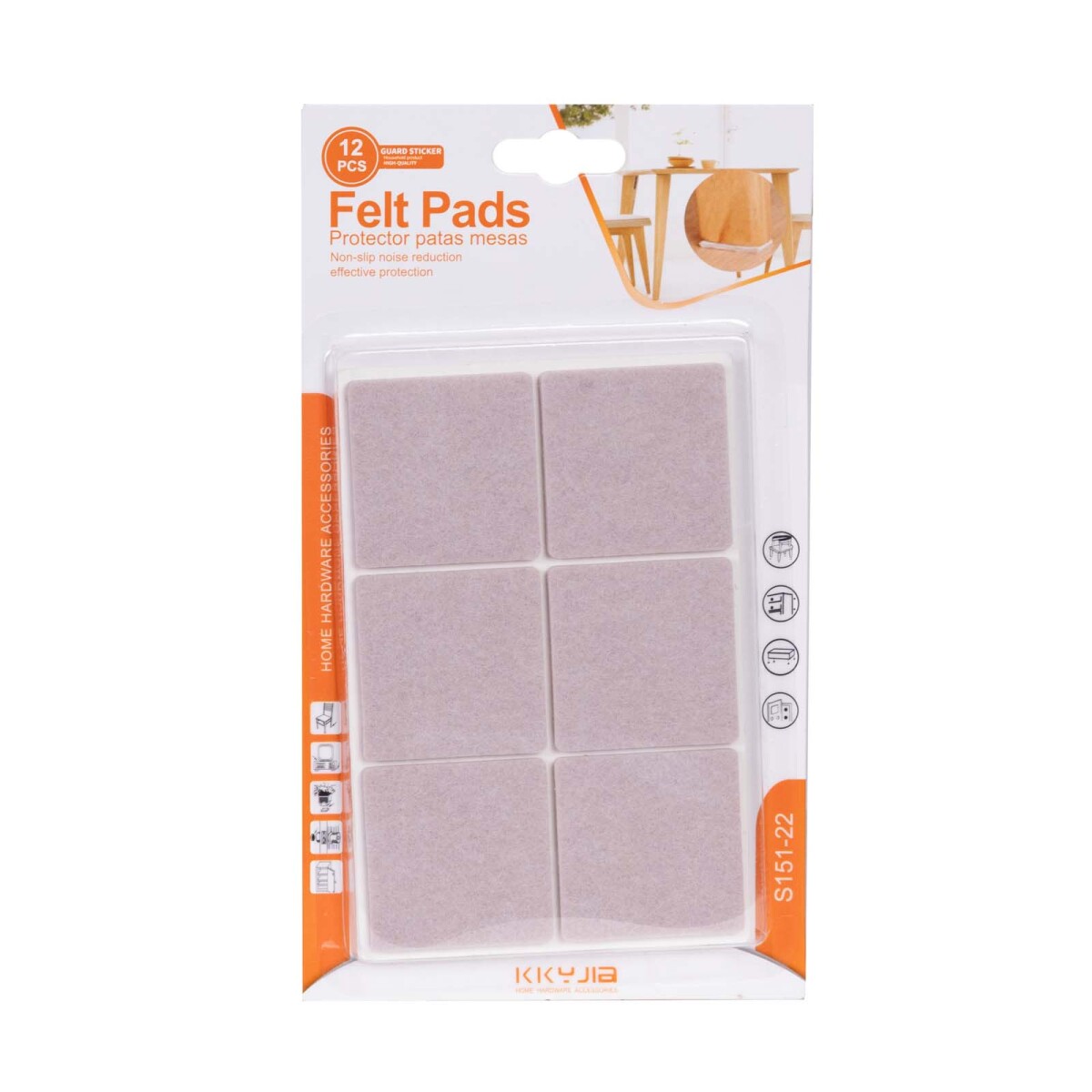 SET FIELTRO CUADRADO - GOMA-EVA GRIS S151-22 
