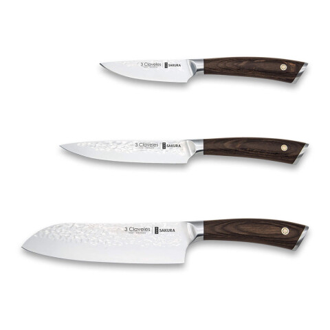 SET 3 CUCHILLO VERDURA/COCINA/SANTOKU SAKURA 3 CLA SET 3 CUCHILLO VERDURA/COCINA/SANTOKU SAKURA 3 CLA