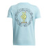 UA B PEACE LOVE UA SS-BLU BLU-494