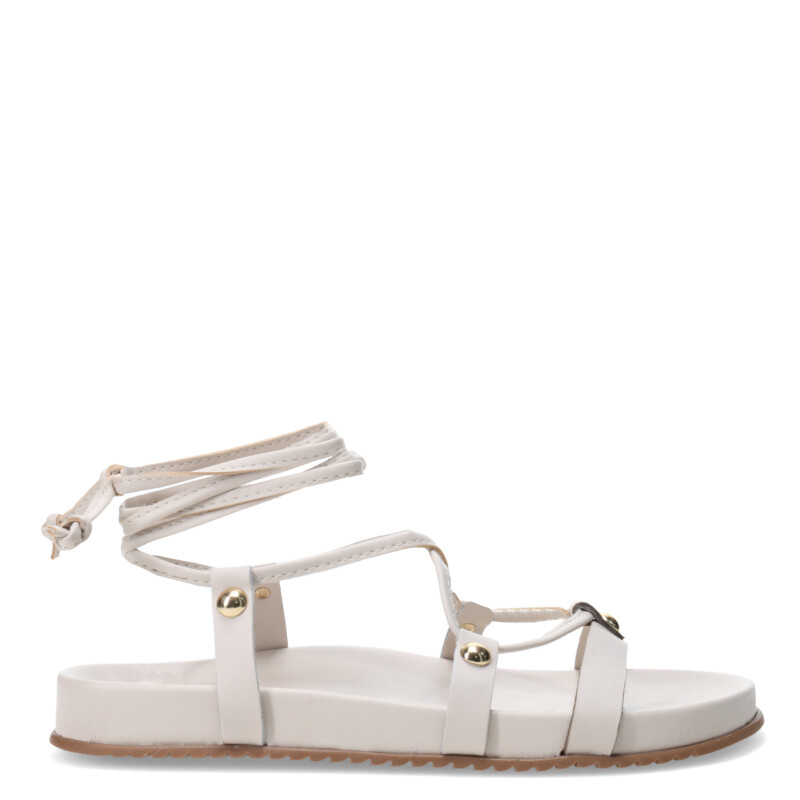Sandalias de Mujer Miss Carol con Tiras al Tobillo Blanco