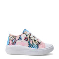 Championes Infantiles DC Canvas HARLEY QUINN Plataforma Rosado - Celeste
