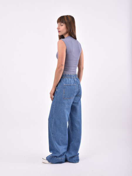 MUSCULOSA LEON AZUL PIEDRA