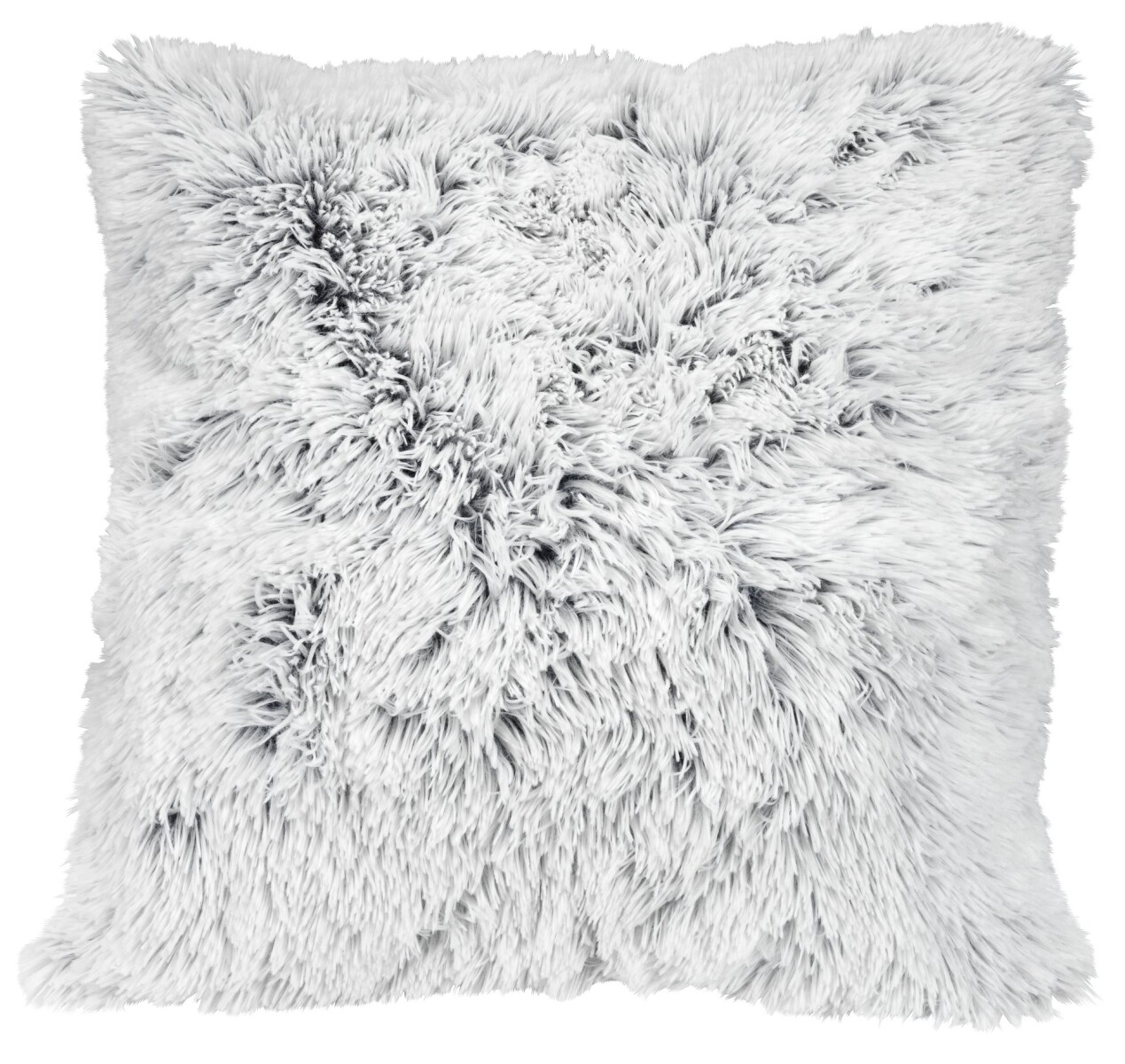 Almohadón LOTUS 50x50 pelo blanco/gris 