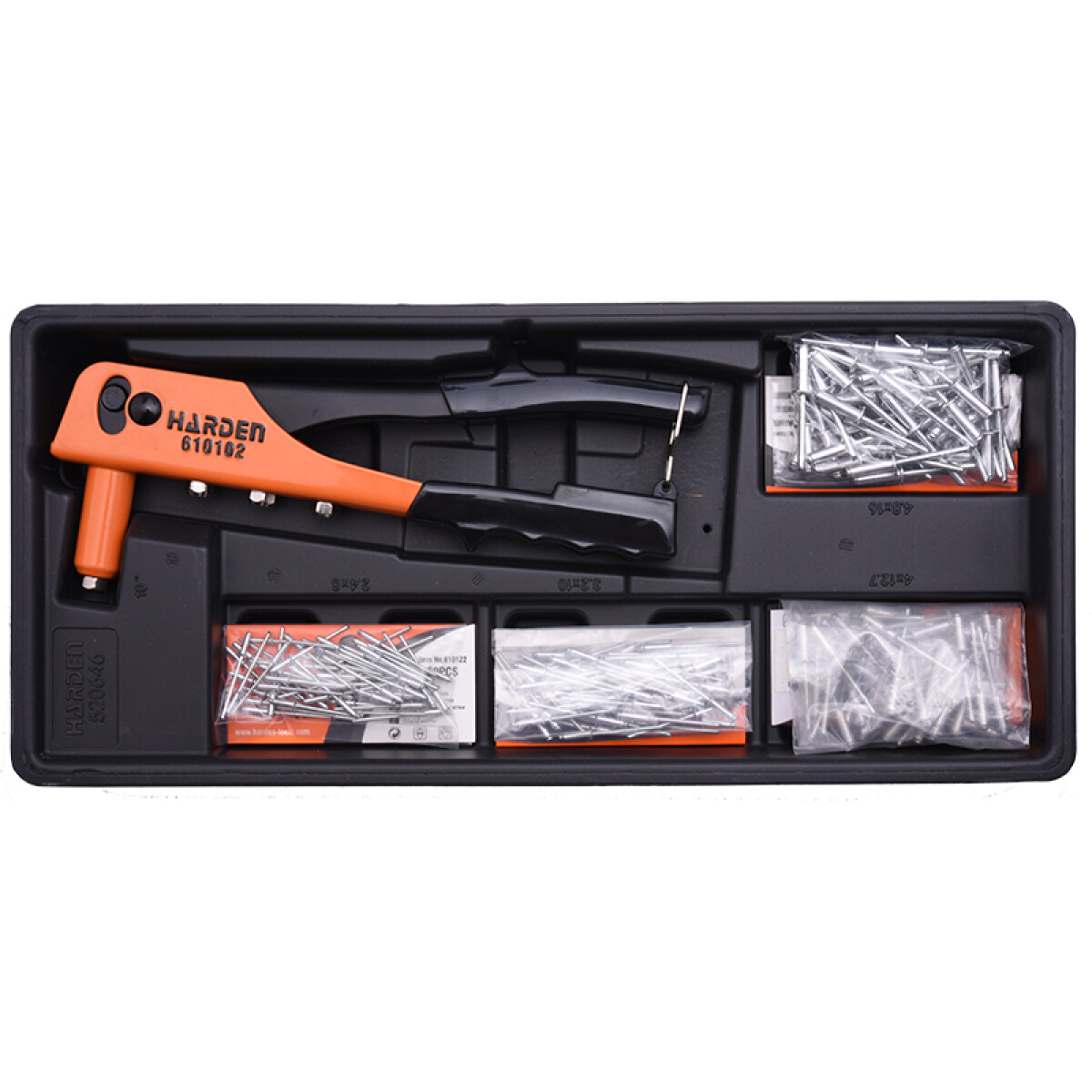 REMACHADORA EN KIT CON REMACHES 201 PZAS PRO HARDEN ++ - N/a 