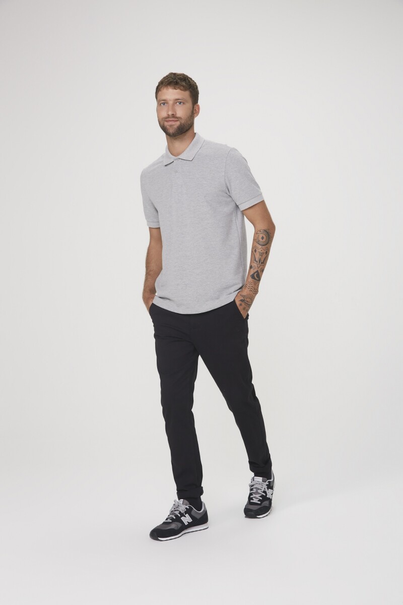 CAMISA POLO MM MASC - CINZA MESCLA 