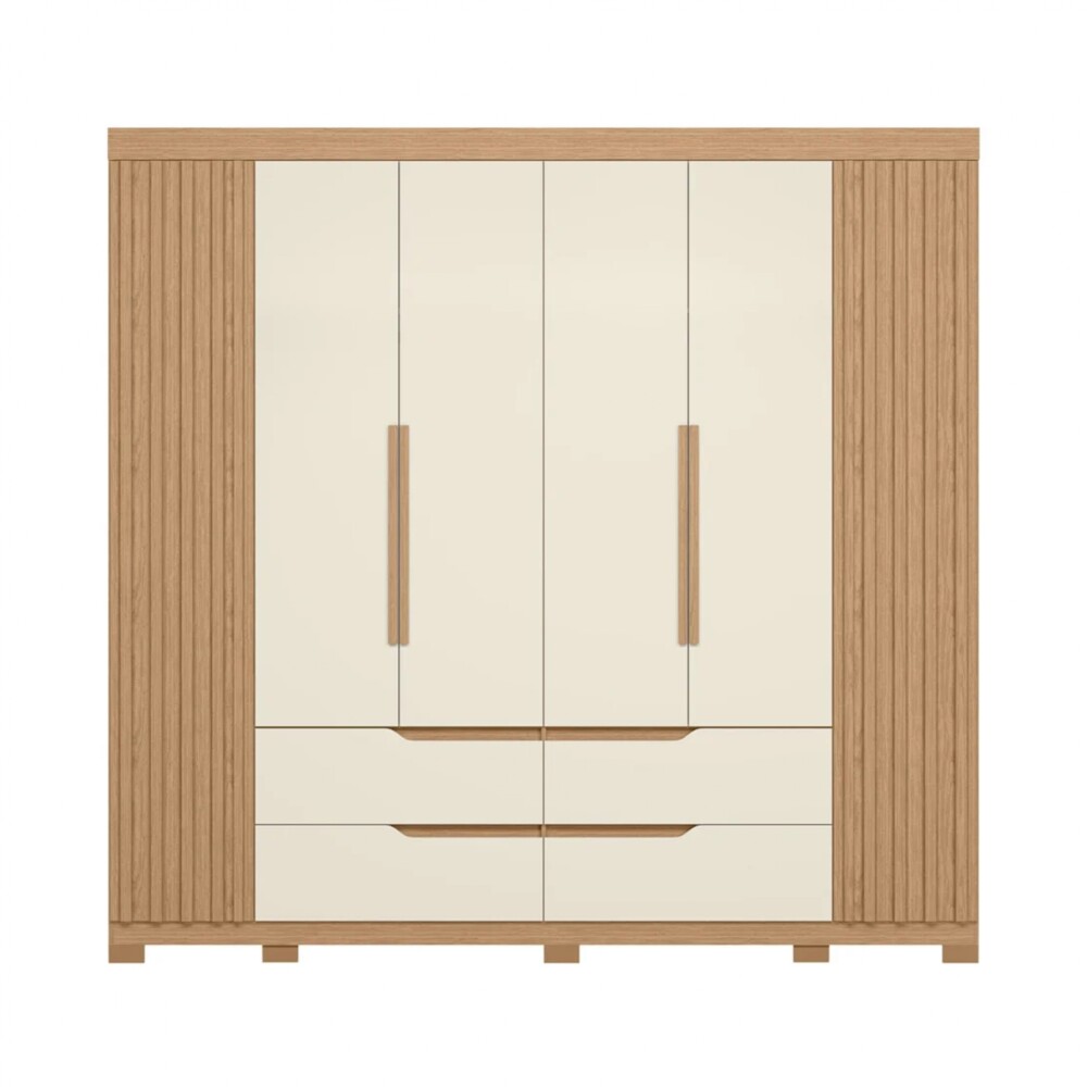 Ropero 6 puertas 4 cajones - Doble Casal Beige