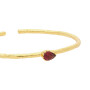 Pulsera Karvik Granate Plata 925 Y Baño De Oro 0