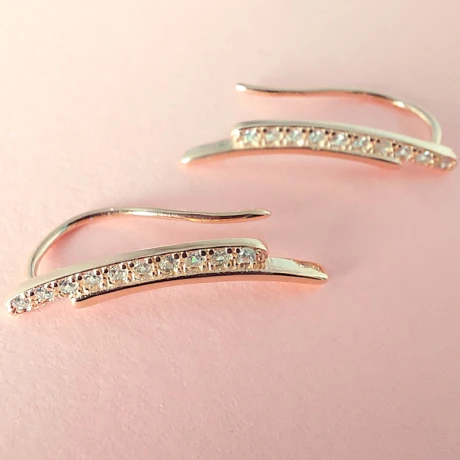 Caravana MAIA en Plata 925 con baño oro rosa 14k.