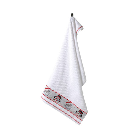 Repasador Cocina Dohler Jacquard Bord 45 cm x 70 cm Navidad Blanco