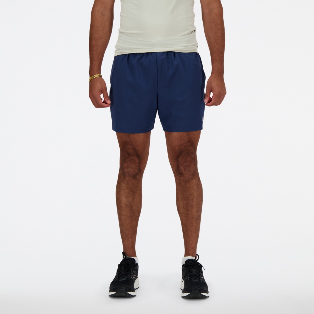 Short New Balance de Hombre -Sport Essentials 5"- MS41227NNY - BLUE 