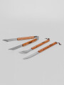 Accesorios Para Parrilla Set De 3 Piezas. Pinza, Tenedor Y Cuchi Color Unico