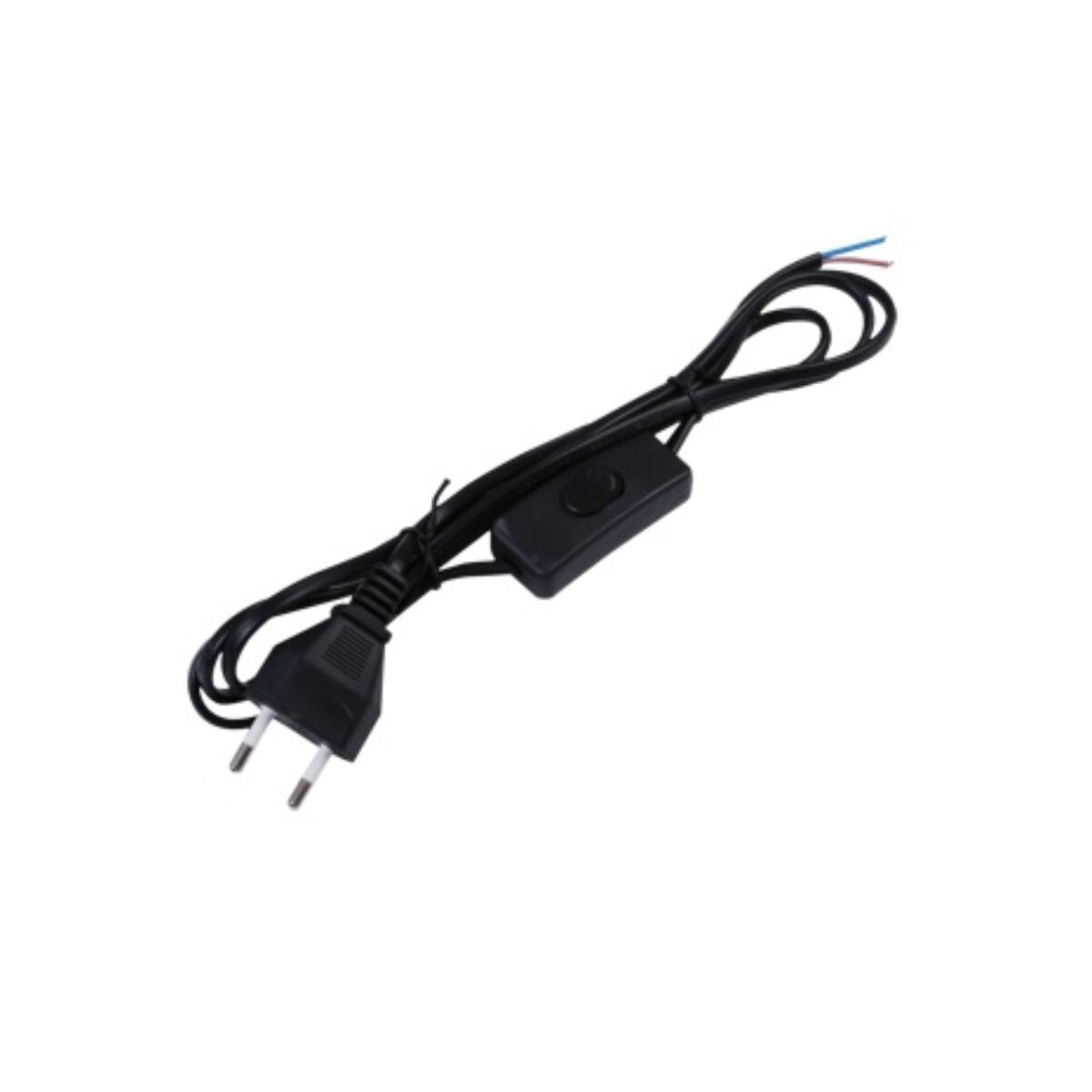 Chicote Con Perilla Y Ficha Negro De 1,80mts 