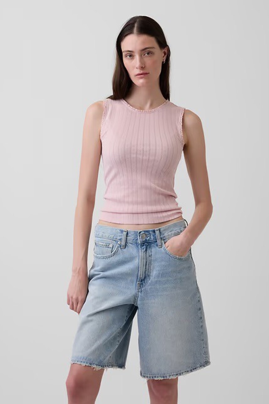 Musculosa Pointelle Mujer Pink