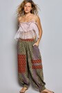 PANTALON PATCHWORK Verde Oliva