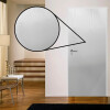Puerta Desarmada Interior en MDF con Marco y Cerradura Lumax Blanca tramada Herraje Plateado