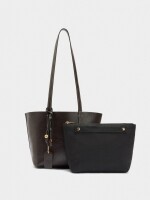 Bolso Shopper Reversible Con Bolsa Extraíble M marron