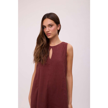 VESTIDO POLK Chocolate