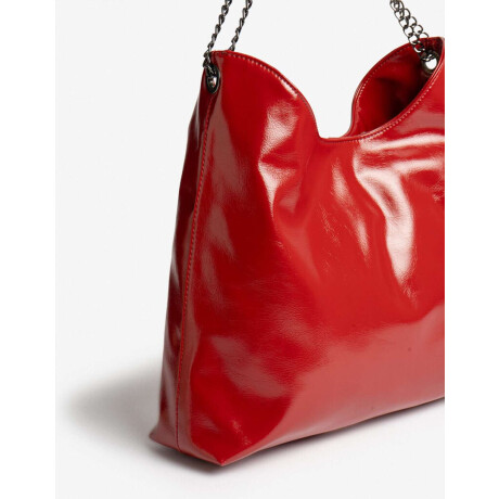 Shopper Efecto Satinado Rojo Medio