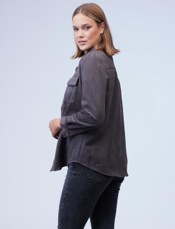 Sobrecamisa Suede GRIS