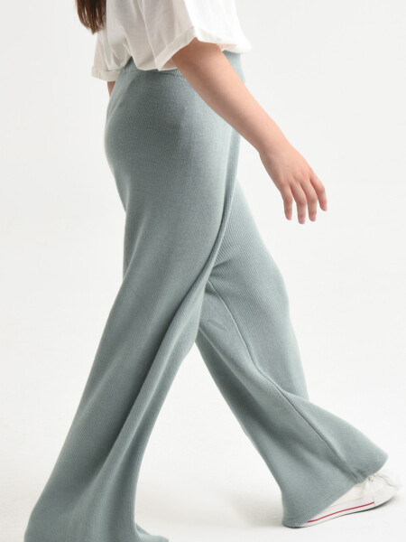 Pantalón moda tejido Verde