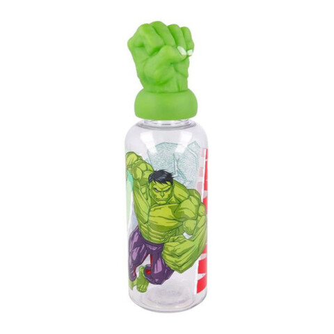 Botella con Tapa 3D Hulk 560 ml U