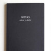 Cuaderno notas, ideas y datos. Hojas con puntos