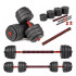 Set de 2 Mancuernas + Barra 3 en 1 + 25 kg en pesas Randers Set de 2 Mancuernas + Barra 3 en 1 + 25 kg en pesas Randers