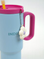 Vaso Con Tapa + Sorbito Setta Azul