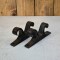 Set x2 soportes de techo doble MARRON OSCURO