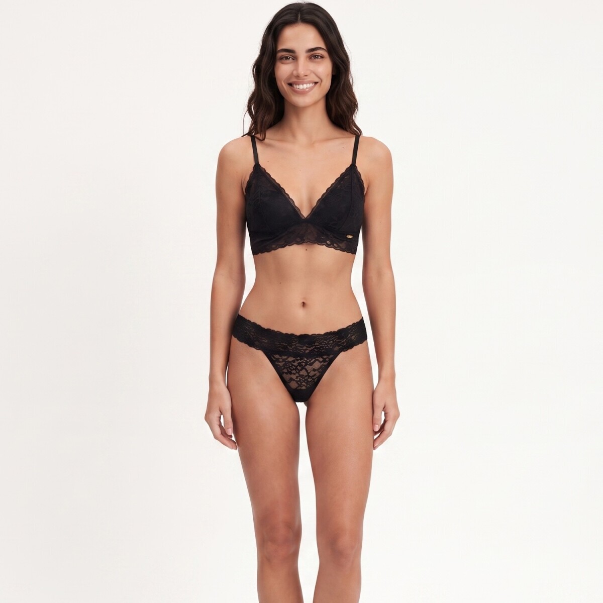 SOUTIEN TOP LACE - NEGRO 