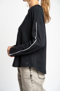 Sweater Algodón Peinado Negro