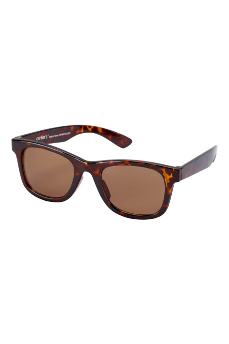 Lentes de sol, protección 100% UVA-UVB, diseño carey Sin color