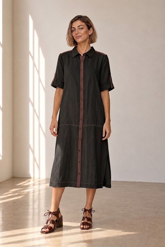 VESTIDO CHEMISE NEGRO