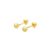 Abridores Bolita-Oro 18k-Sin piedra-AB9534 sinpiedra
