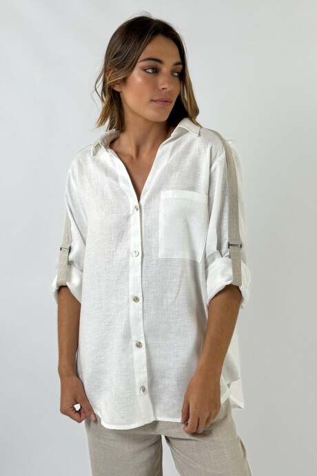 CAMISA BELLINI LINO Blanco