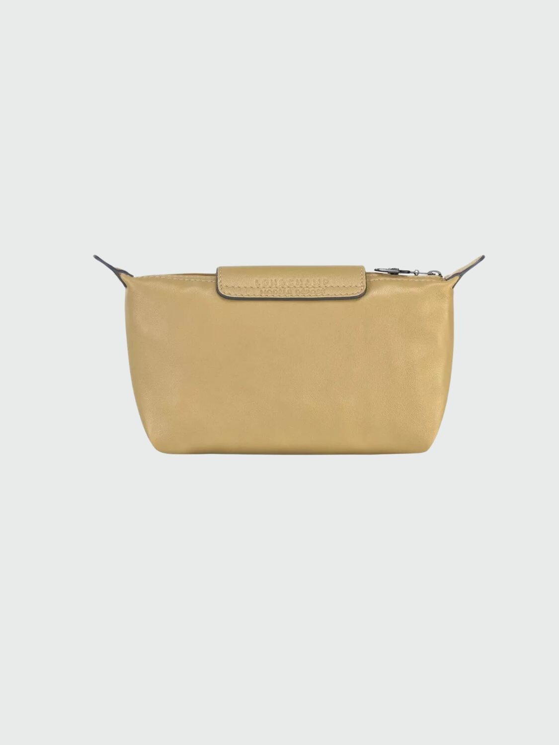 Longchamp -CLUTCH LE PLIAGE CUIR Caqui