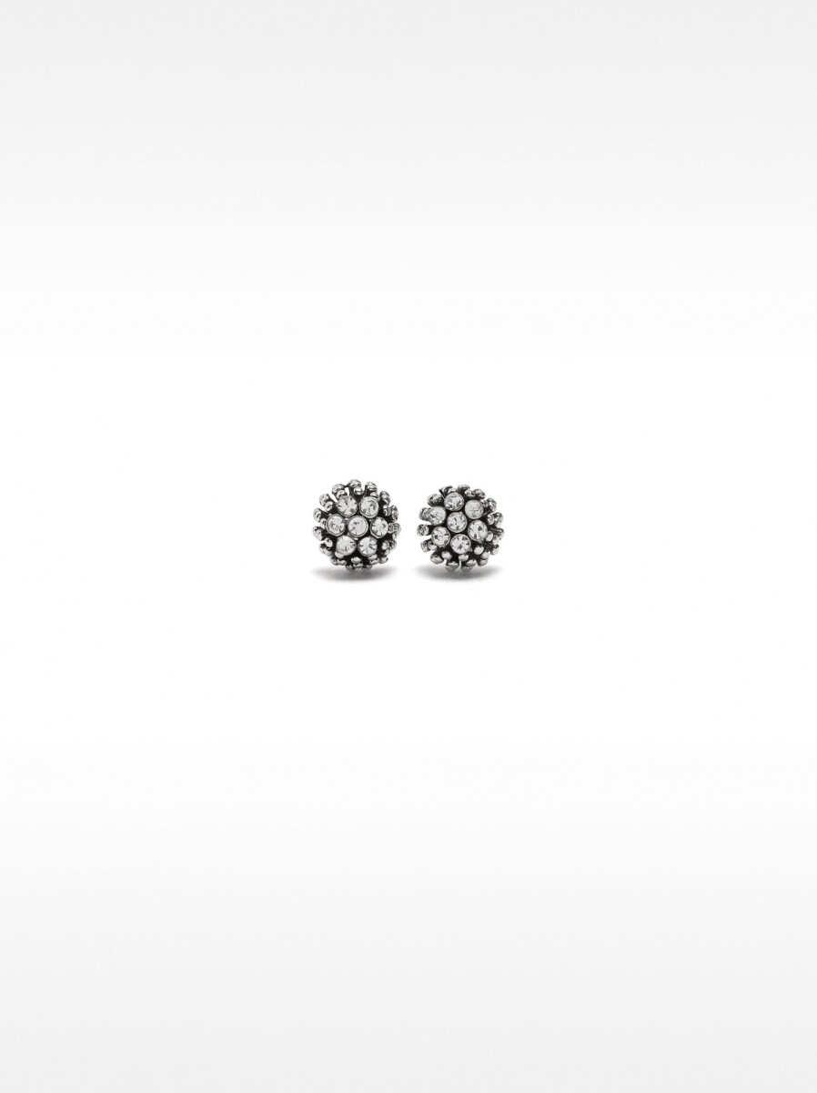 Pendientes Cortos Brillantes - plateado 