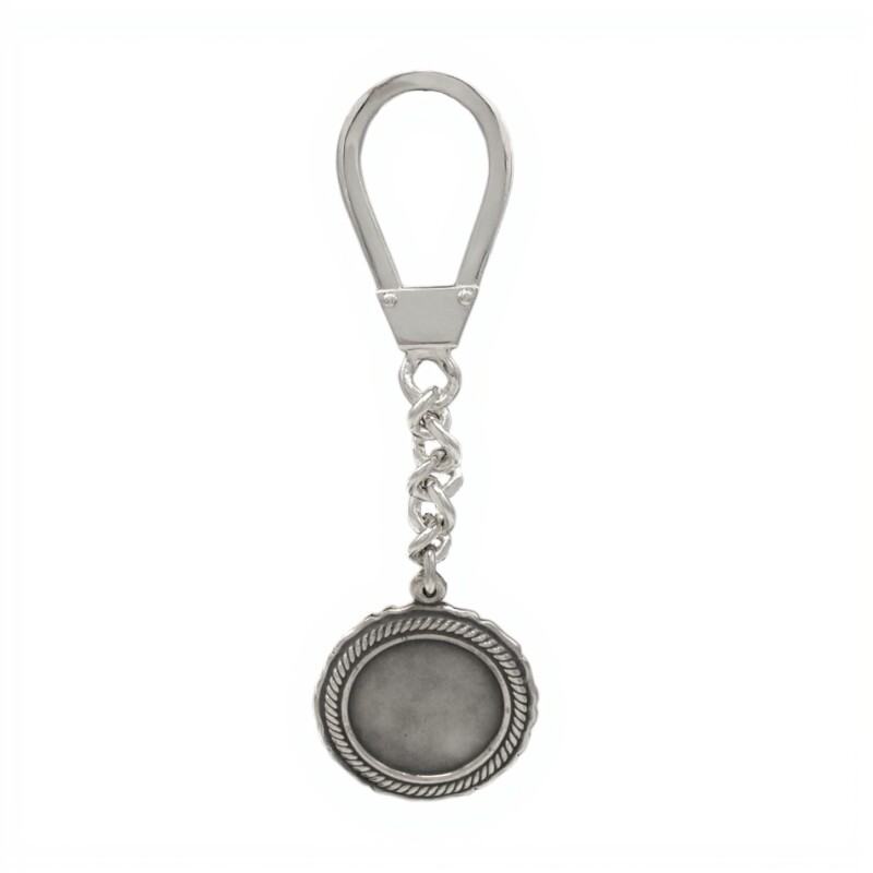 LLAVERO PARA GRABAR - ALPACA plateadouniforme