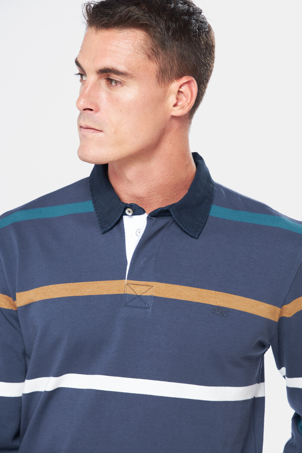 REMERA RAYADA Azul