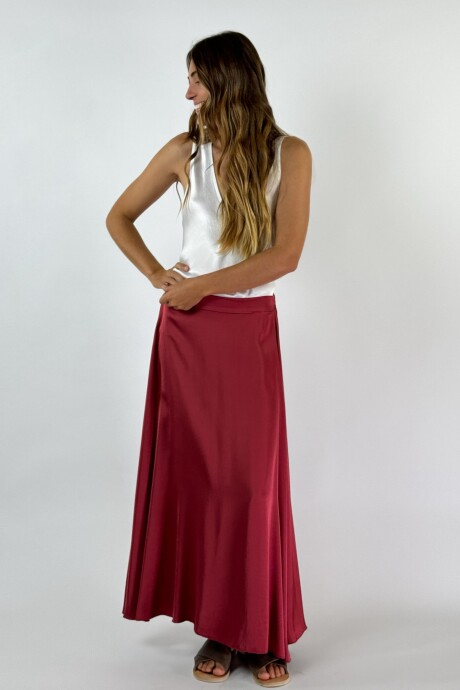 POLLERA ORIANA Bordeaux