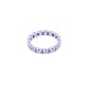 Anillo sin fin oro 18k blanco con brillantes. Anillo sin fin oro 18k blanco con brillantes.